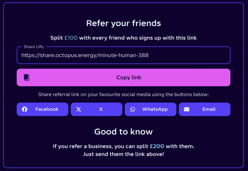 Octopus referral code